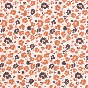 Cotton Cretonne large leopard spots – copper/light beige, 