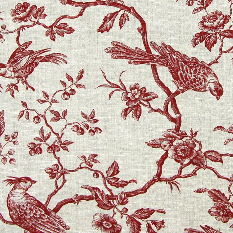 Decor Linen birds – carmine,  image number 1