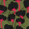 LENZING™ ECOVERO™ viscose fabric  Poppies | Nerida Hansen – olive/black,  thumbnail number 2