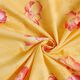 Large flowers cotton jersey – yellow,  thumbnail number 3