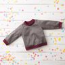 Cuffing Fabric Plain – burgundy,  thumbnail number 4