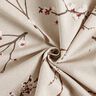 Decor Fabric Half Panama Japanese cherry blossom – natural/burgundy,  thumbnail number 4