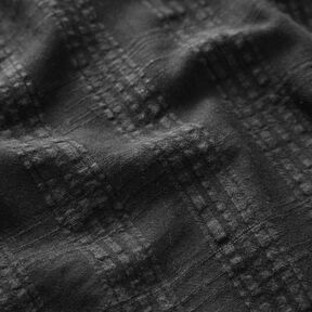 Seersucker cotton viscose blend – black, 