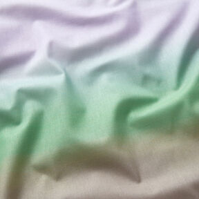 GOTS Cotton Batiste gradient sunset | TCC x LOOKS by Wolfgang Joop – light green/mauve, 