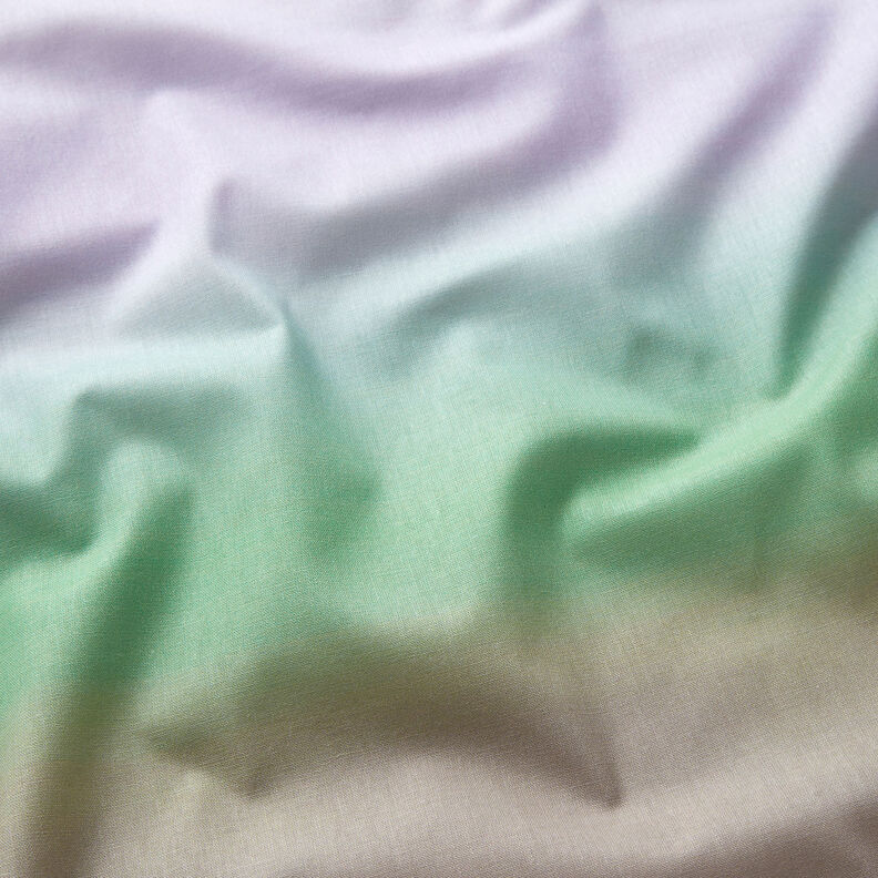 GOTS Cotton Batiste gradient sunset | TCC x LOOKS by Wolfgang Joop – light green/mauve,  image number 3