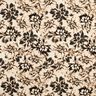 Viscose Linen Blend blurred flowers digital print – light beige/black,  thumbnail number 1