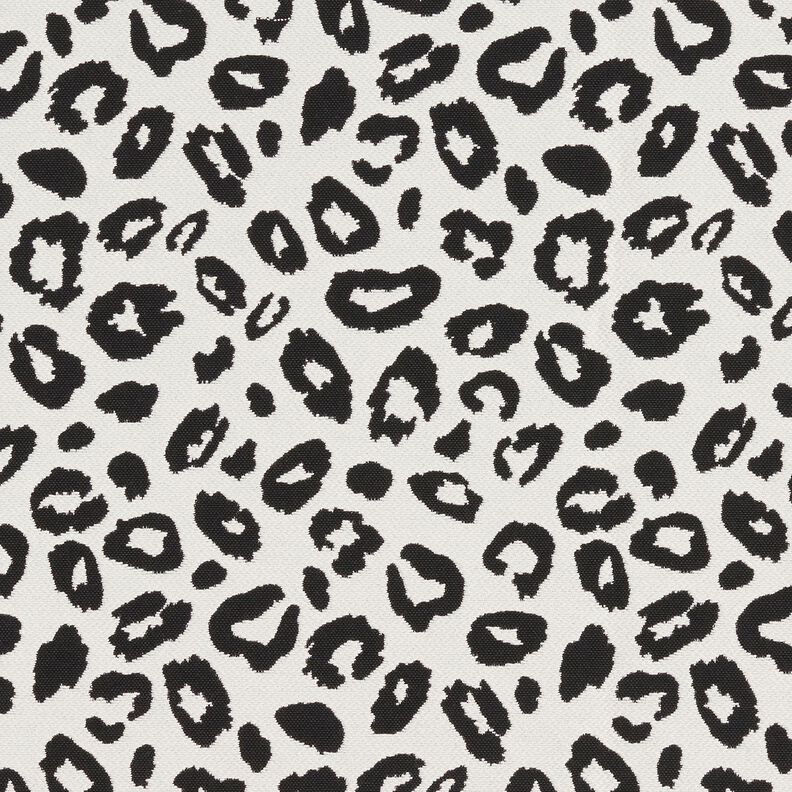 Decor Fabric Jacquard leopard print – ivory/black,  image number 1