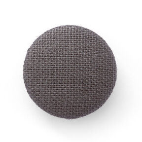 Covered button, Linen Medium – slate grey, 
