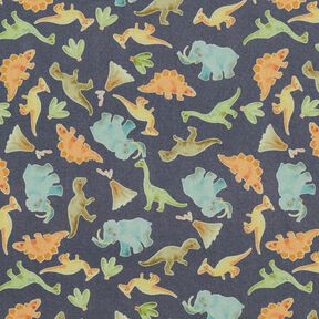 Softshell Little Dinosaurs Digital Print – anthracite, 