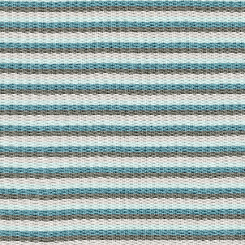 Ribbing Striped tubular fabric – ice blue/turquoise,  image number 1
