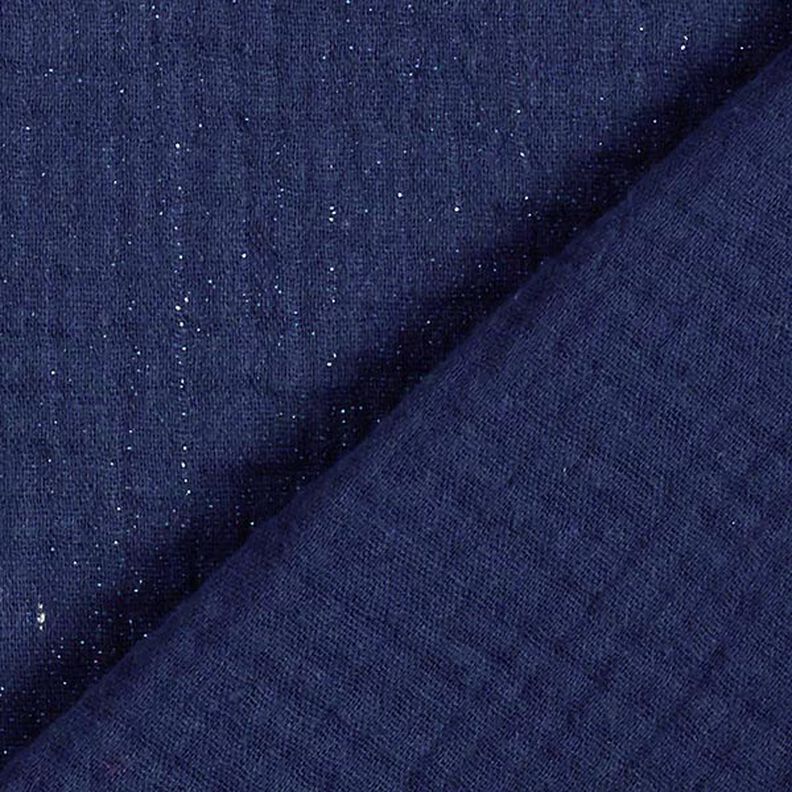 Double Gauze/Muslin Fine Glitter Dots| by Poppy – navy blue,  image number 4