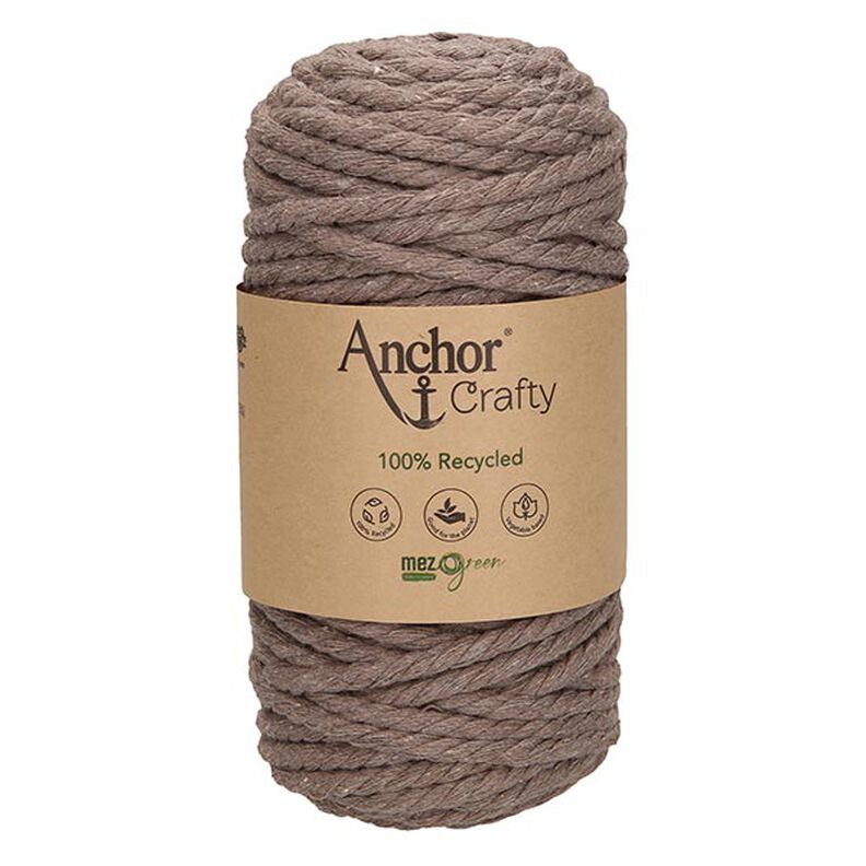 Anchor Crafty Recycled Macrame Cord [5mm] – dark beige,  image number 2