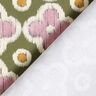 Decor Fabric Canvas Embroidery look – pine/light dusky pink,  thumbnail number 4