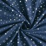 Cotton Poplin Foil Print Christmas Stars – midnight blue/metallic silver,  thumbnail number 3