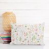Decor Fabric Half Panama sketched wildflowers – white/pink,  thumbnail number 7
