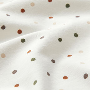 Cotton Jersey colourful dots – offwhite, 