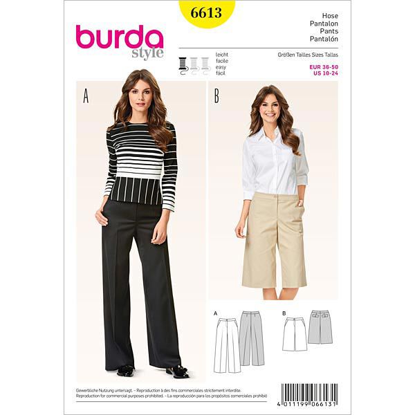 Pants, Burda 6613,  image number 1