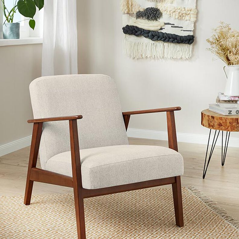 Fine melange upholstery fabric – sand,  image number 5