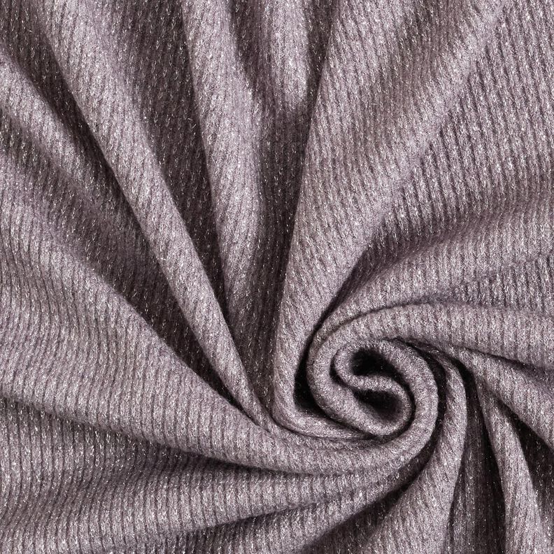 glitter ribbed knit – mauve/silver,  image number 1