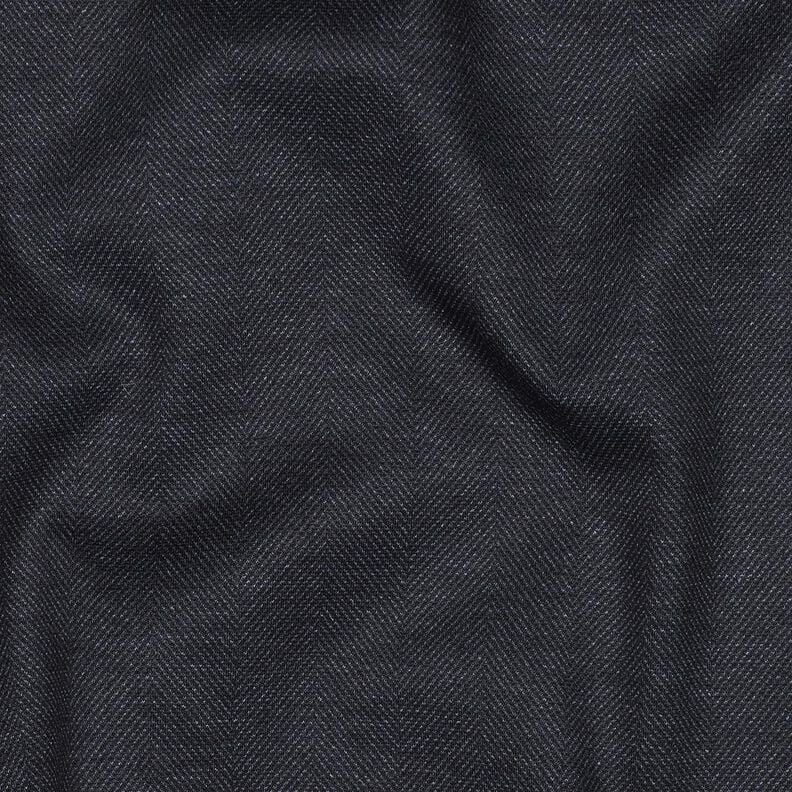 Romanit Jersey Herringbone – blue-black,  image number 2
