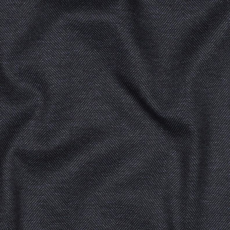 Romanit Jersey Herringbone – blue-black, image number 2