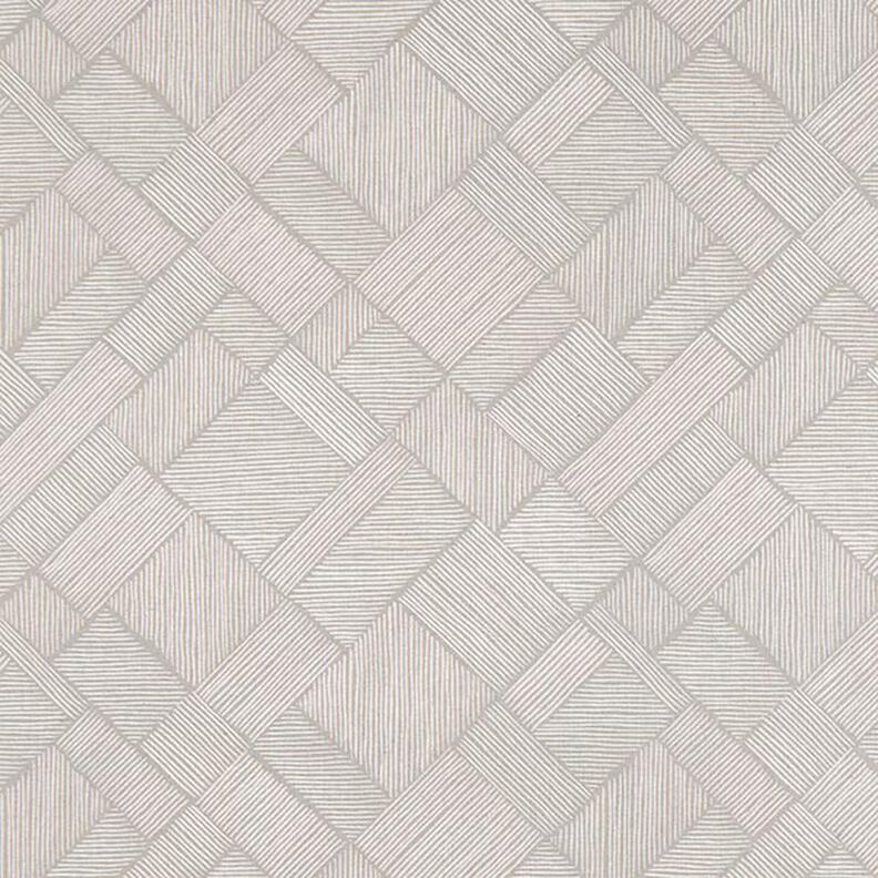 Decor Fabric Half Panama Line Patchwork – taupe/natural,  image number 1