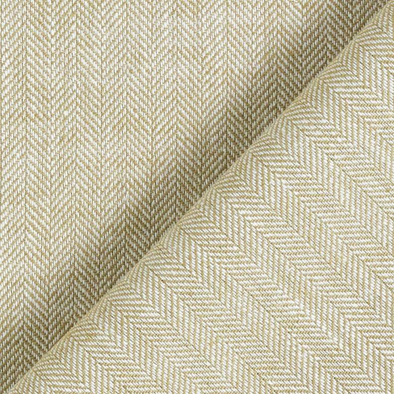 Herringbone Linen Cotton Blend – khaki,  image number 4