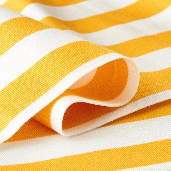 Outdoor Deckchair fabric Longitudinal stripes, 44 cm – yellow,  image number 2