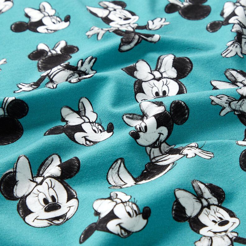 Cotton Jersey Minnie Mouse | Disney – light blue,  image number 2