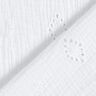 Double Gauze/Muslin Broderie Anglaise Diamond – white,  thumbnail number 4