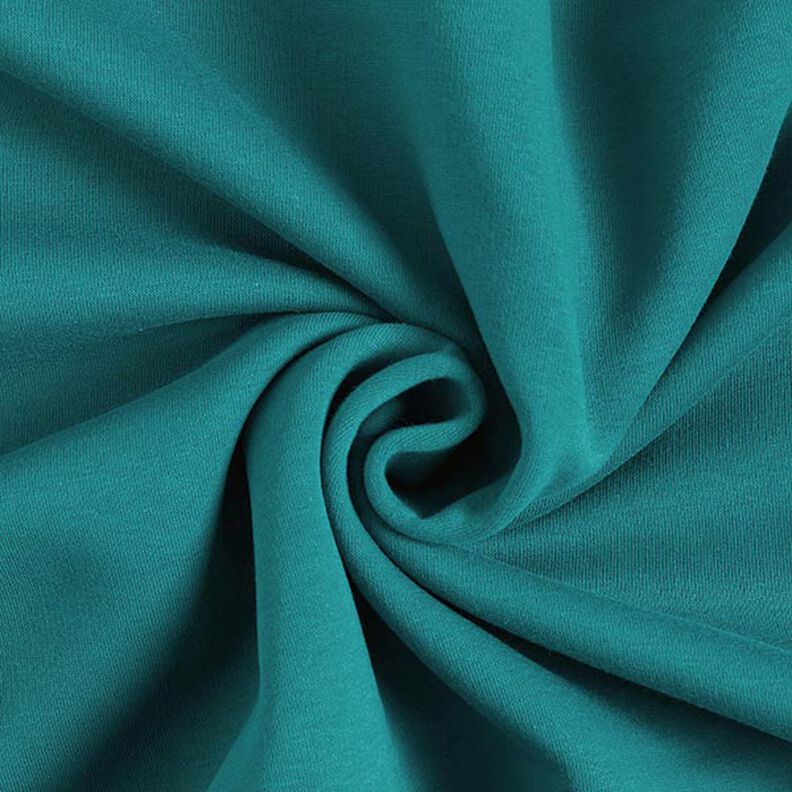 Brushed Sweatshirt Fabric – petrol,  image number 1