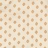 GOTS Double Gauze/Muslin Boho diamond pattern  | Poppy Fabrics – cream/cinnamon,  thumbnail number 2