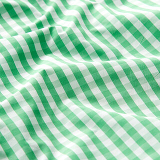 Balloon silk Vichy check – green/white, 