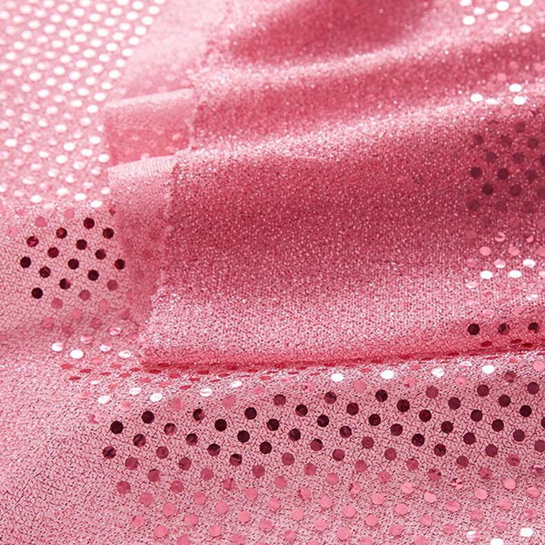 Sequin fabric, small dots – pink,  image number 3