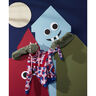 Slime monster sweatshirt fabric package | PETIT CITRON – pastel violet/royal blue,  thumbnail number 7