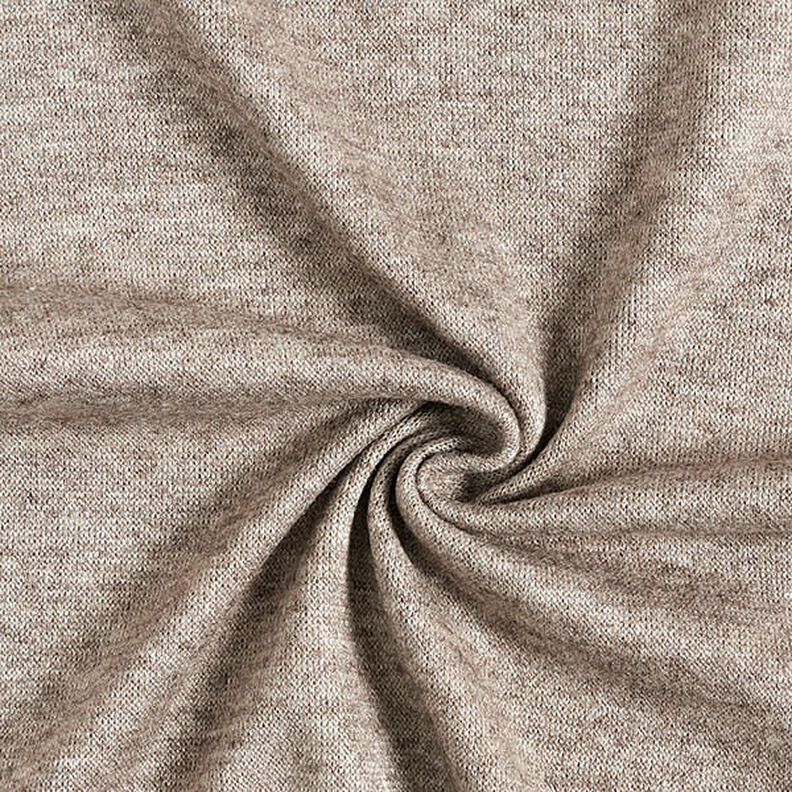 Knit Fabric Viscose Blend Mottled – cashew,  image number 1