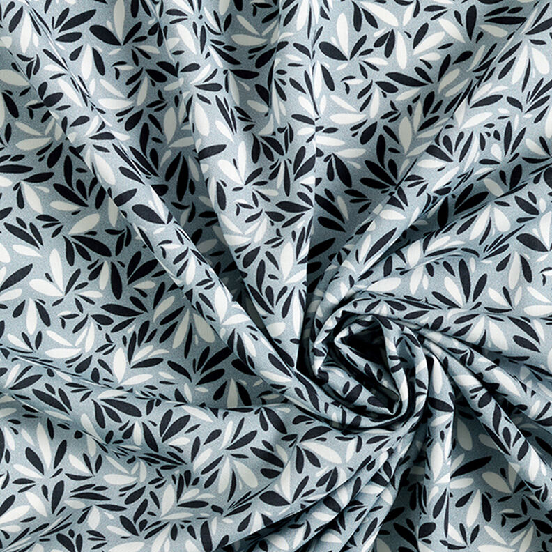 Polka dots viscose fabric – light grey/black,  image number 3