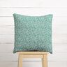Cotton Cretonne numerous flowers – petrol/white,  thumbnail number 7