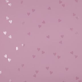 Raincoat Fabric little hearts | Poppy Fabrics – light dusky pink, 