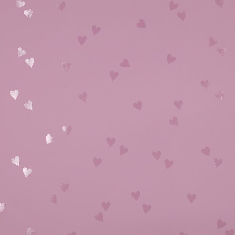 Raincoat Fabric little hearts | Poppy Fabrics – light dusky pink, image number 1