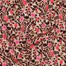 French Terry small flowers Digital Print – cashew/intense pink,  thumbnail number 2