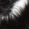 Faux Fur Horizontal stripes – black/offwhite,  thumbnail number 2