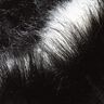 Faux Fur Horizontal stripes – black/offwhite,  thumbnail number 2