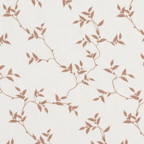 Cotton Jersey Leafy Vines – ivory/light brown, 