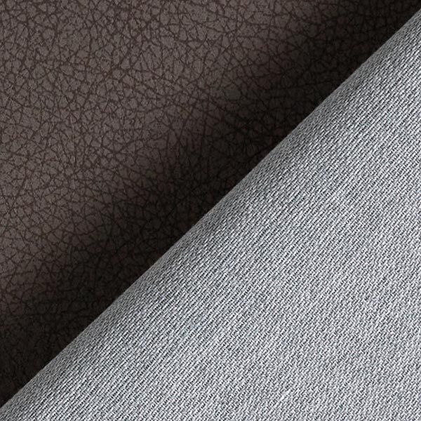 Upholstery Fabric Imitation Leather Finely Patterned – black brown,  image number 3