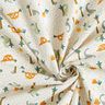 Cotton Cretonne Dinosaurs and palms – offwhite/pale mint,  thumbnail number 3