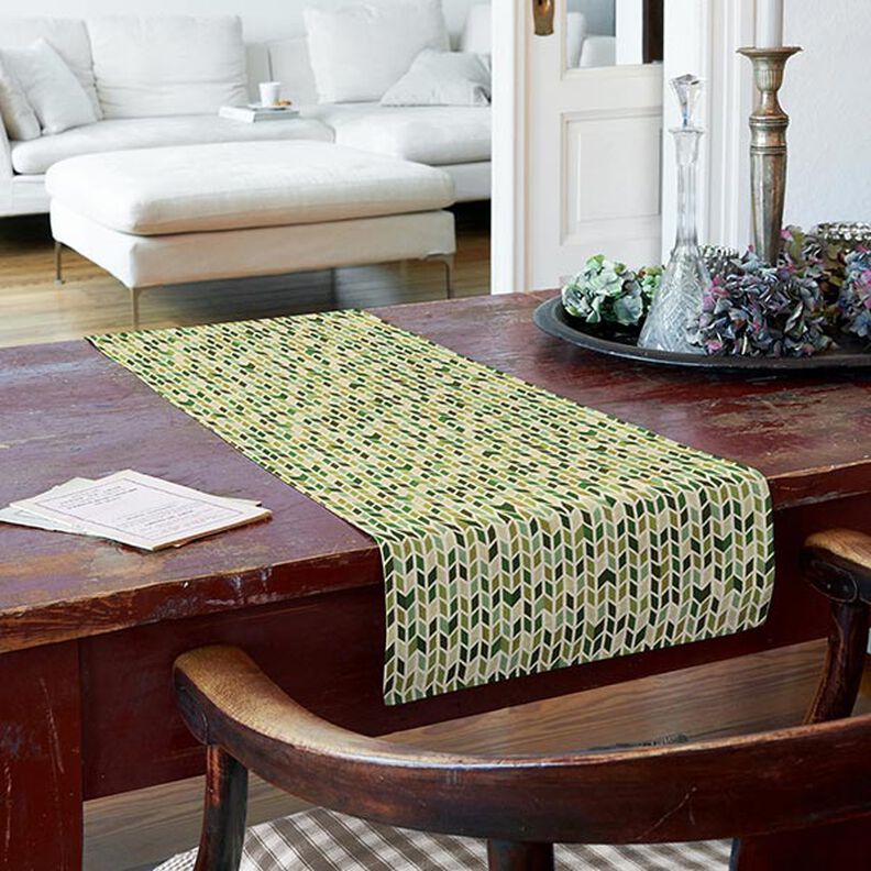 Jacquard Tapestry Zigzag – green,  image number 7