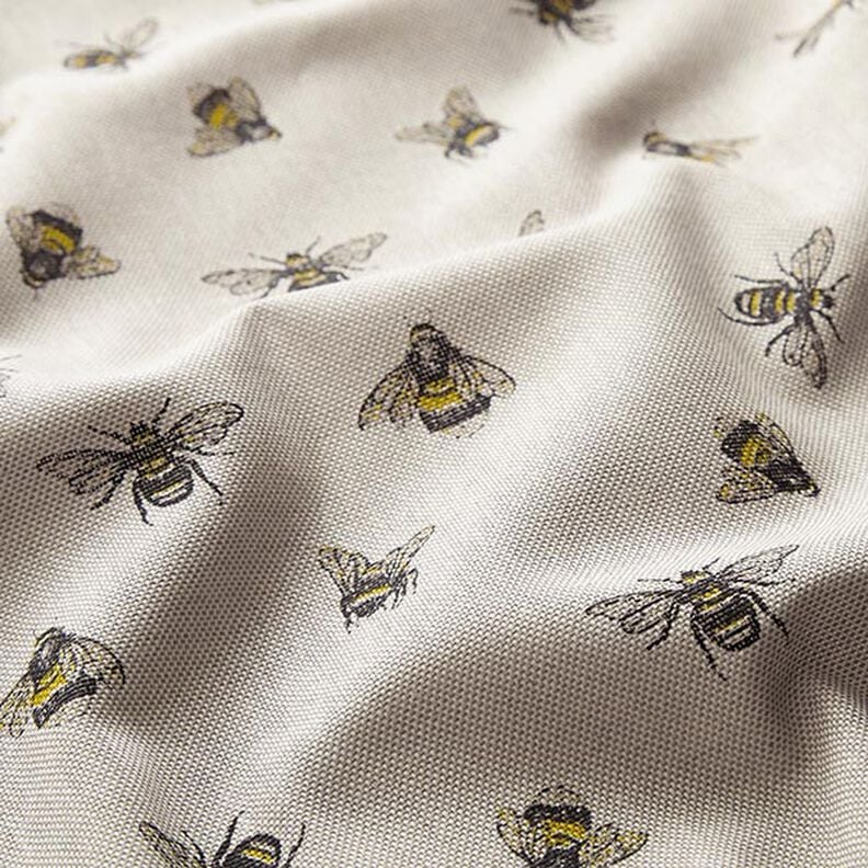 Decor Fabric Half Panama Little Bees – natural,  image number 2