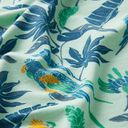Bamboo jersey, birds & leaves – pastel green, 