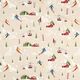 Half Panama Decor Fabric Skiing Landscape – natural,  thumbnail number 1